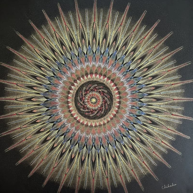 現象内観曼荼羅アート「Phoenix〜統合〜」— Chikako