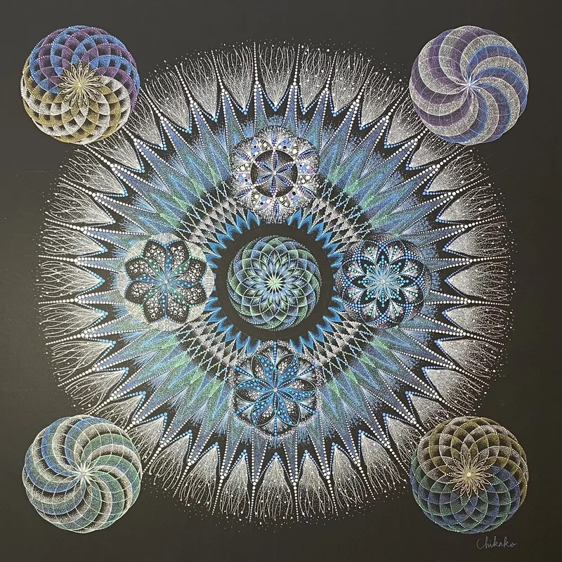 現象内観曼荼羅アート「AQUA〜水分神〜」— Chikako